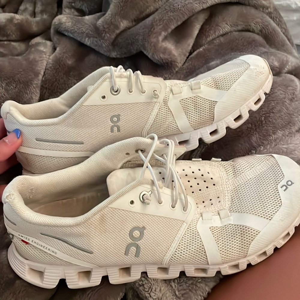 white on clouds